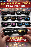 Lentes personalizados vinil adhesivo para tu evento