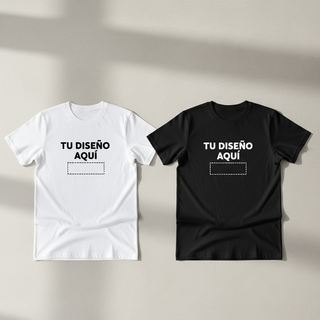 tu diseño aquí playera personalizada sublimación, vinil o dtf.